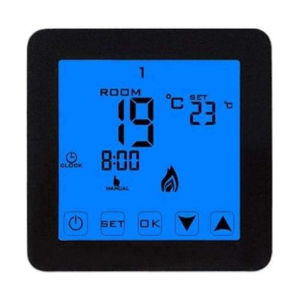 Planet Gates Black MINCO HEAT Thermoregulator LCD Touch Screen Room Temperature Controller Thermostat For Electric Heating Floor