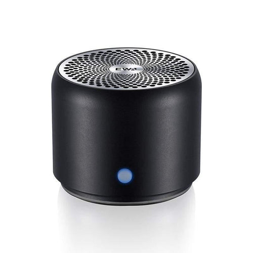 Planet Gates Black MIni Bluetooth Speaker with Carry Case, Bass Radiator, Portable Speaker Bluetooth 5.0 for Outdoors, Home, Shower