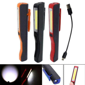 Planet Gates Black Mini COB LED Pen Light USB Rechargeable Working Inspection light Portable Maintenance flashlight Hand Torch lamp With Magnet AA