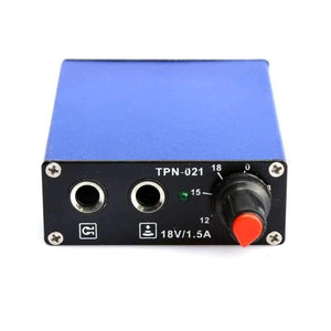 Planet Gates Black Mini Tattoo Power Supply Motor for Permanent Makeup Pen Rotary Tattoo Machine Accessory Red  Blue Black Color