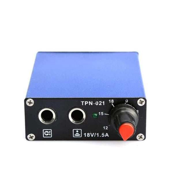 Planet Gates Black Mini Tattoo Power Supply Motor for Permanent Makeup Pen Rotary Tattoo Machine Accessory Red  Blue Black Color