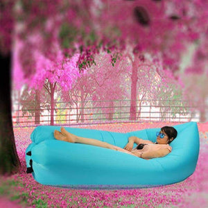 Planet Gates black Modern Home furniture air gas folding sofa lazy sofa outdoor beach inflatable bed fast lunch break fast inflatable lazy sofa bed