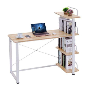 Planet Gates black Modern Home Office Desk Corner Computer PC Table Workstation with Bookcase Shelf Office Furniture Dropshipping