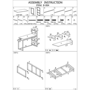 Planet Gates black Modern Home Office Desk Corner Computer PC Table Workstation with Bookcase Shelf Office Furniture Dropshipping