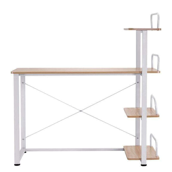 Planet Gates black Modern Home Office Desk Corner Computer PC Table Workstation with Bookcase Shelf Office Furniture Dropshipping