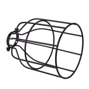 Planet Gates Black Modern Industrial Lampshade Wire Iron Light Cage Metal Guard Vintage Steel Lamp Shade Abajur