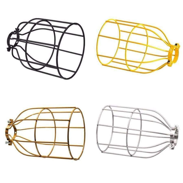 Planet Gates Black Modern Industrial Lampshade Wire Iron Light Cage Metal Guard Vintage Steel Lamp Shade Abajur