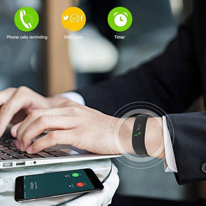 Planet Gates Black Monitor Smart Watches Clock for IOS iPhone Android Lovers' Couple's Blood Pressure Oxygen Smart Wrist Watch