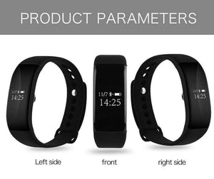 Planet Gates Black Monitor Smart Watches Clock for IOS iPhone Android Lovers' Couple's Blood Pressure Oxygen Smart Wrist Watch