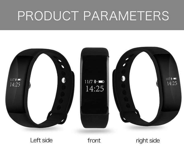 Planet Gates Black Monitor Smart Watches Clock for IOS iPhone Android Lovers' Couple's Blood Pressure Oxygen Smart Wrist Watch