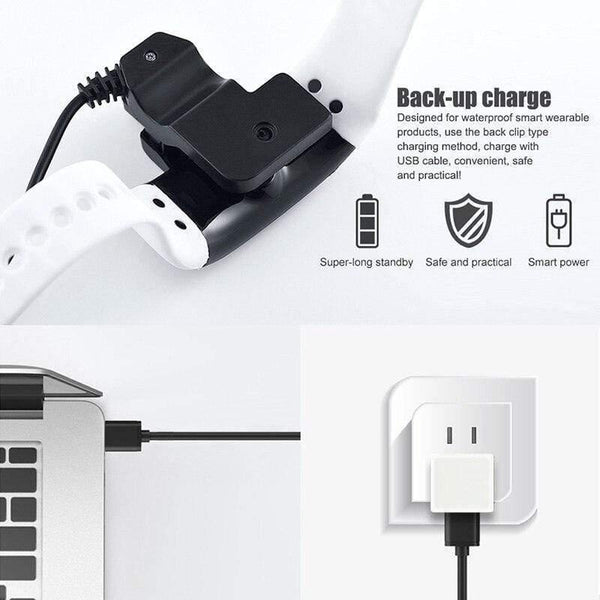 Planet Gates Black Monitor Smart Watches Clock for IOS iPhone Android Lovers' Couple's Blood Pressure Oxygen Smart Wrist Watch