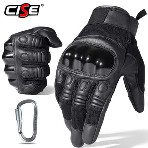 Planet Gates Black Moto Motocross Glove Men Leather Motorcycle Full Finger Gloves Cycling Bike Bicycle Riding BMX Enduro Work Mittens Summer
