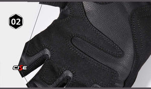 Planet Gates Black Moto Motocross Glove Men Leather Motorcycle Full Finger Gloves Cycling Bike Bicycle Riding BMX Enduro Work Mittens Summer