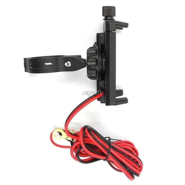 Planet Gates Black Motorcycle Phone Holder With USB Charger Mobile Phone Holder for Electric Car Motorbike Mountain Bike Holder Z07 Drop ship