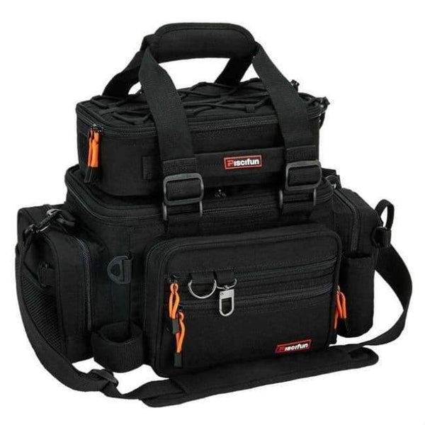 Planet Gates Black Multifunctional Fishing Bag Large Storage Tackle Box Bag Portable Outdoor Sports Hiking Camping Bag Bolsa De Pesca