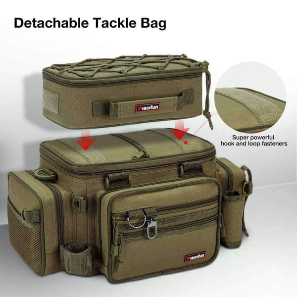 Planet Gates Black Multifunctional Fishing Bag Large Storage Tackle Box Bag Portable Outdoor Sports Hiking Camping Bag Bolsa De Pesca