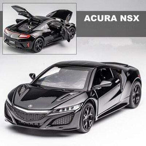 Planet Gates Black New 1:32 Acura NSX Alloy Sports Car Model Diecast & Toy Vehicles Metal Super Car Model Simulation Sound Light Childrens Toy Gift