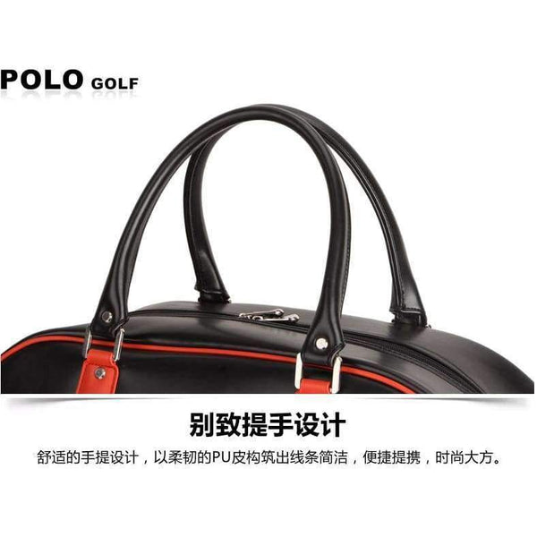Planet Gates Black New Genuine Polo Brand Golf Bag for Men's Clothing Bag Women PU Bag Large Capacity High-quality