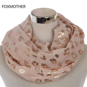 Planet Gates Black New Ladies Fashionable Navy Pink Metallic Foil Rose Gold Leopard Long Scarf Evening Wrap Shawl Women Gifts