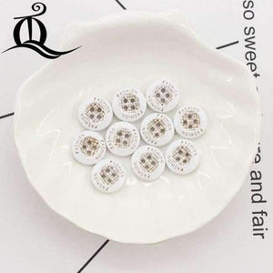 Planet Gates Black Nickel 10 color mix British style white 100pcs picture Print 4 Holes Wooden Buttons 15mm Sewing Scrapbooking Crafts,tq BUTTONS 12