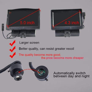 Planet Gates Black Night Vision Riflescope Outdoor Hunting Scopes Optics Sight Tactical Digital Infrared With Battery Monitor and Flashlight