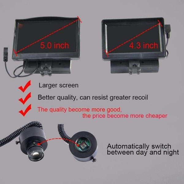 Planet Gates Black Night Vision Riflescope Outdoor Hunting Scopes Optics Sight Tactical Digital Infrared With Battery Monitor and Flashlight