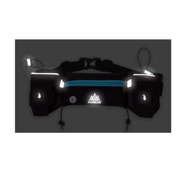 Planet Gates black no bottle Running Waist Pack Outdoor Sports Hiking Racing Gym Fitness Lightweight Hydration Belt Water Bottle Hip Bag