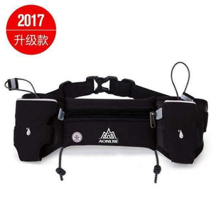 Planet Gates black no bottle Running Waist Pack Outdoor Sports Hiking Racing Gym Fitness Lightweight Hydration Belt Water Bottle Hip Bag