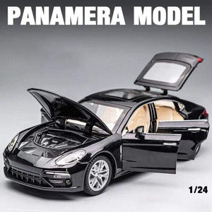 Planet Gates Black no box 1:24 Panamera  Alloy Car Model Diecasts Toy Vehicles Toy Cars Sound and light Kid Toys For Children Gifts Boy Toy