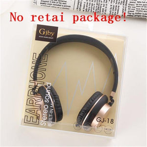 Planet Gates black no package Wired headphones with Mic Portable Foldable On-Ear Headset with Microphone for Phones xiaomi PC MP3 Girls