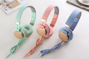 Planet Gates black no package Wired headphones with Mic Portable Foldable On-Ear Headset with Microphone for Phones xiaomi PC MP3 Girls