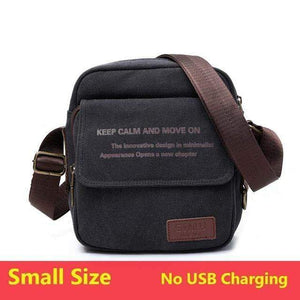 Planet Gates black No USB Bag High Quality Men Canvas Shoulder Bag Casual Travel Men's Crossbody Bag Male Messenger Bags 3 Size