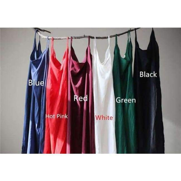 Planet Gates black / One Size 100% REAL SILK Full slips Healthy Under dress Anti emptied Intimates 2017 New Everyday slip dress Nude Black White