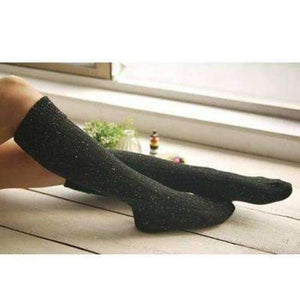 Planet Gates Black / One Size 2pair Warm Winter Stockings Thigh High Knee Socks Long Women Stockings Tights Medias Sexy Lady Girls Female Stockings