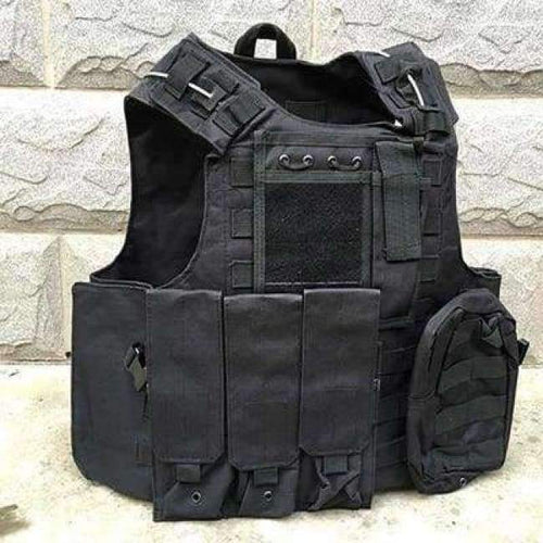 Planet Gates Black / One Size Camouflage Hunting Coat CS Hunting Military Tactical Vest Wargame Body Molle Armor Outdoor Equipment 5 Colors