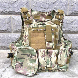 Camouflage Hunting Coat CS Hunting Military Tactical Vest Wargame Body Molle Armor Outdoor Equipment 5 Colors