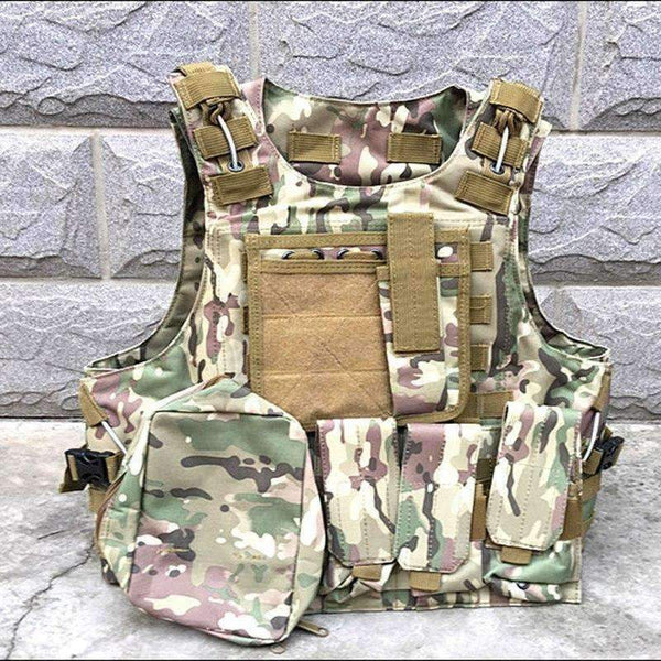 Camouflage Hunting Coat CS Hunting Military Tactical Vest Wargame Body Molle Armor Outdoor Equipment 5 Colors