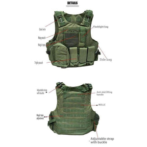 Camouflage Hunting Coat CS Hunting Military Tactical Vest Wargame Body Molle Armor Outdoor Equipment 5 Colors