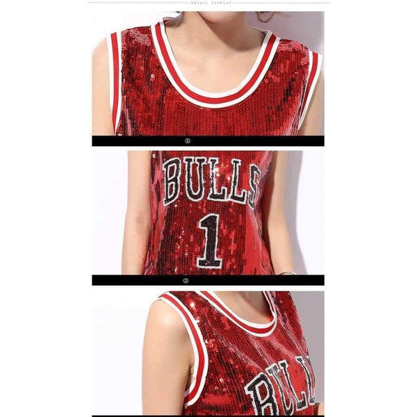 Planet Gates Black / One Size Female singer Sexy costume silver Red sequins dance wear bar dj clothes Top stage costumes women singer hip hop costume