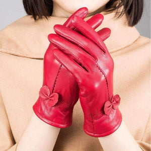 Planet Gates black / One Size high-grade genuine fashion winter leather female Thickening multiple colour gloves women gloves EE104