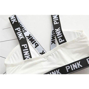 Planet Gates Black / One Size Lounge Underwear Comfortable Wireless Loungewear Lingerie Bra Set Black and White Cotton Bras Sets