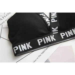 Planet Gates Black / One Size Lounge Underwear Comfortable Wireless Loungewear Lingerie Bra Set Black and White Cotton Bras Sets