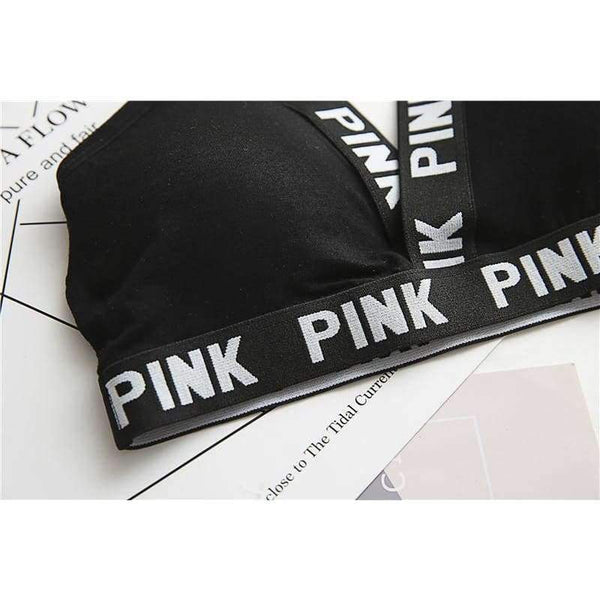 Planet Gates Black / One Size Lounge Underwear Comfortable Wireless Loungewear Lingerie Bra Set Black and White Cotton Bras Sets