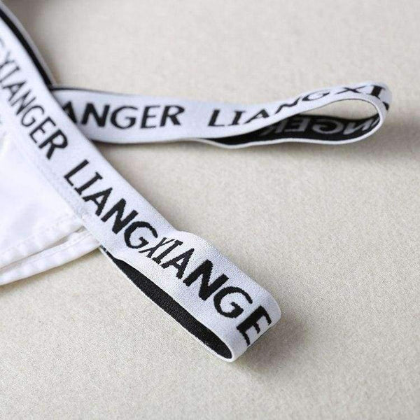 Planet Gates Black / One Size Lounge Underwear Comfortable Wireless Loungewear Lingerie Bra Set Black and White Cotton Bras Sets