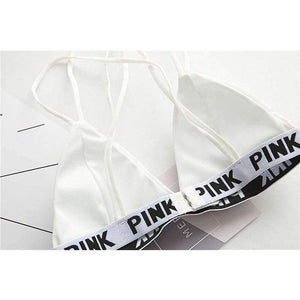 Planet Gates Black / One Size Lounge Underwear Comfortable Wireless Loungewear Lingerie Bra Thong Set Fitness Bras Sets