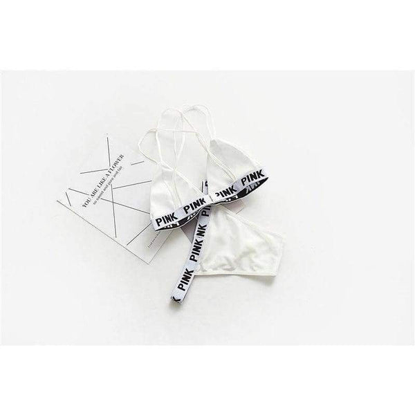 Planet Gates Black / One Size Lounge Underwear Comfortable Wireless Loungewear Lingerie Bra Thong Set Fitness Bras Sets