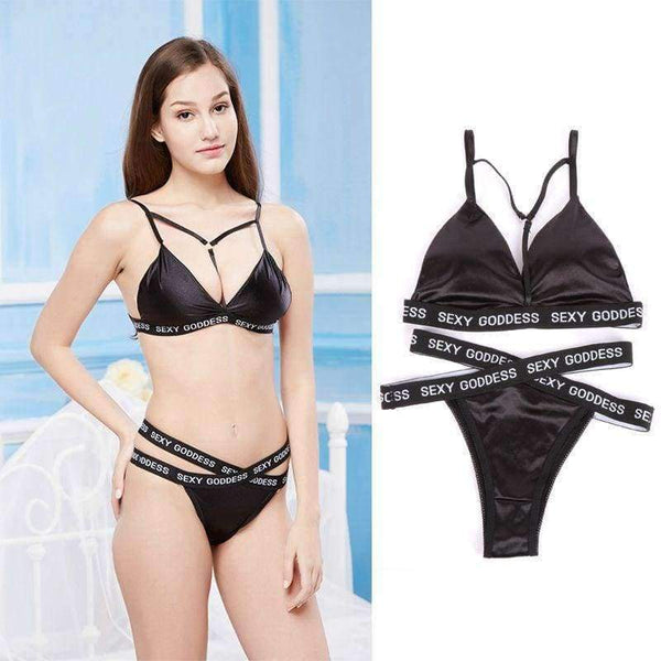 Lounge Underwear Fitness Wireless Loungewear Lingerie Bra Set Black And White Bras Sets