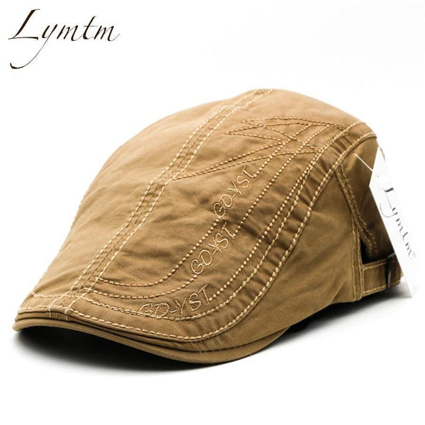 Planet Gates Black / One Size Men High Quality Retro Adult Berets  Embroidery Striped Khaki Army green Black Cabbie