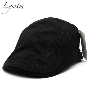 Planet Gates Black / One Size Men High Quality Retro Adult Berets  Embroidery Striped Khaki Army green Black Cabbie