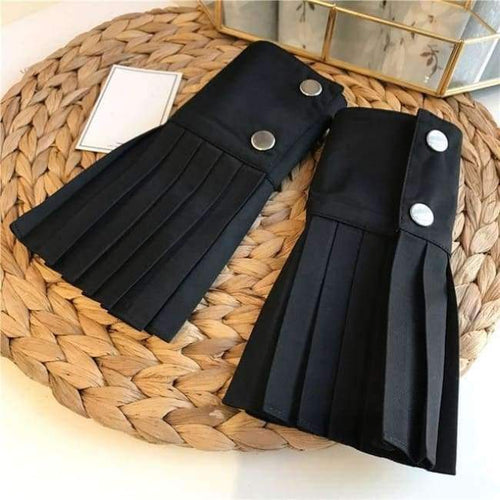 Planet Gates black / One Size TWOTWINSTYLE Fashion Pleated Gloves Women Flared Cuffs All-match Basic Clothes Accessories 2018 New